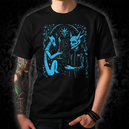 Unisex T-shirt Pact with the Devil in Blue