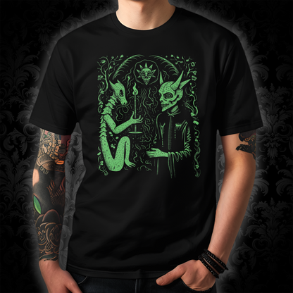 Unisex T-shirt Pact with the Devil in Green