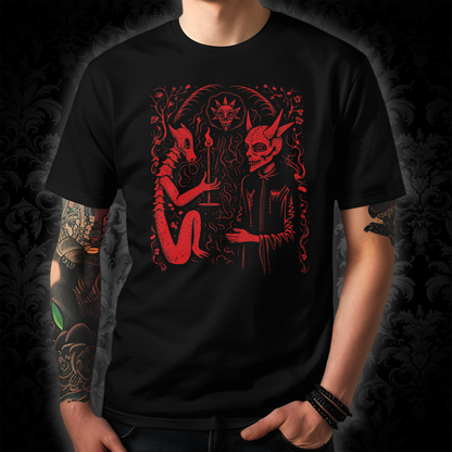 Unisex T-shirt Pact with the Devil in Red