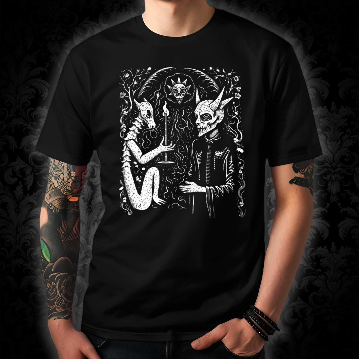 Unisex T-shirt Pact with the Devil in White