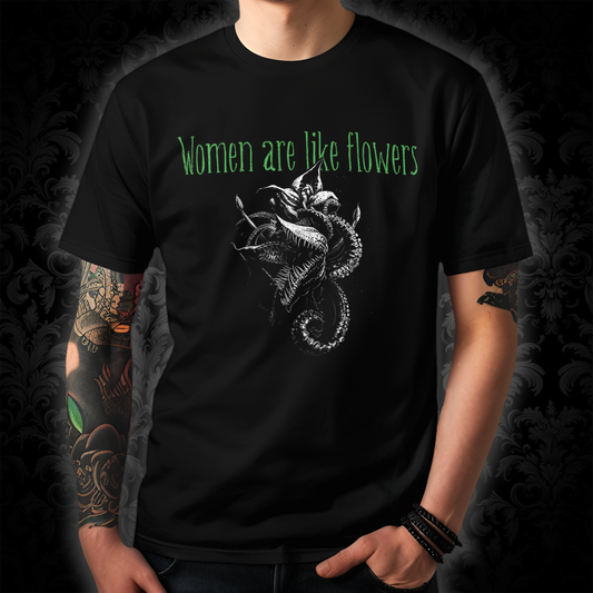 Unisex T-shirt Women are like Flowers in Green