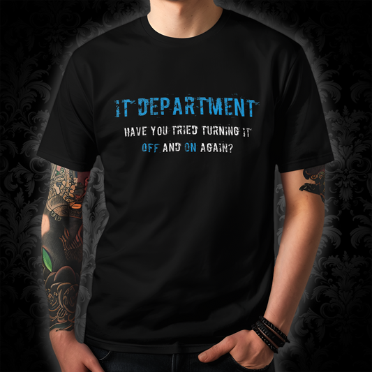 Unisex IT T-shirt for IT support in Blue