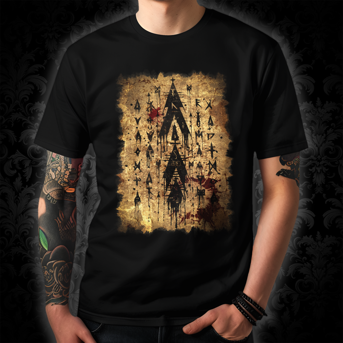 Unisex T-shirt Scroll of Dark Arts Symbol