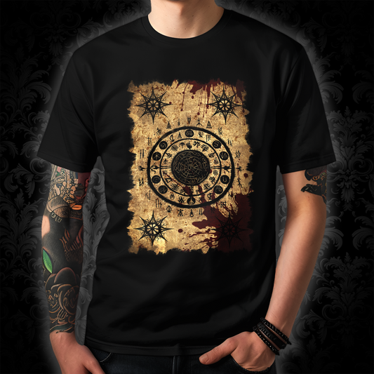 Unisex T-shirt Scroll of Dark Arts Circle