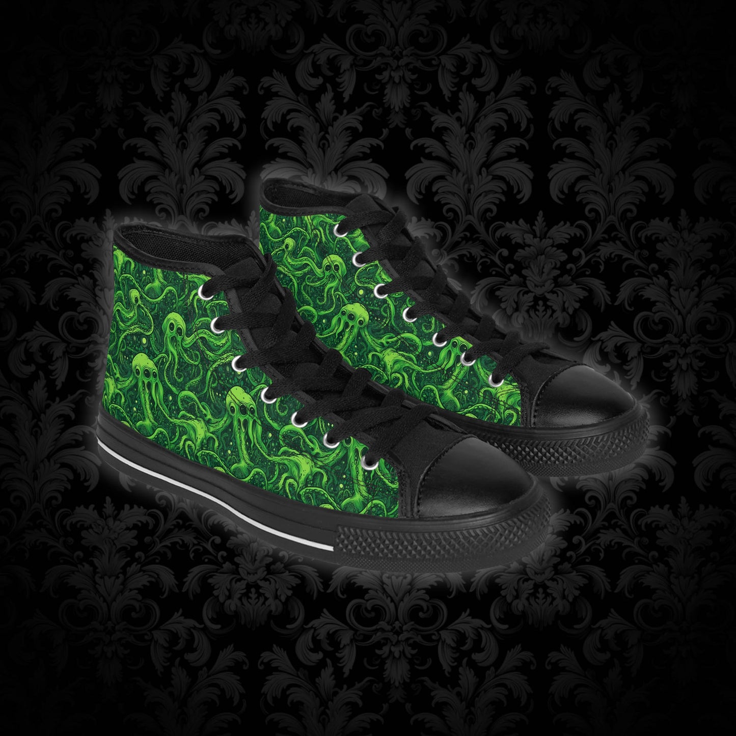 Classic sneakers Greeny tentacles horror - Frogos Design