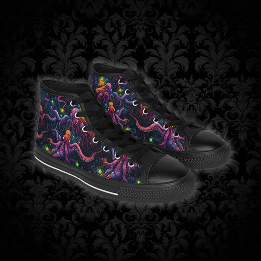 Classic Sneakers Purple Cosmic Tentacles - Frogos Design