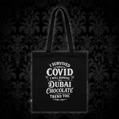 Tote Bag Dubai Chocolate Trend in White