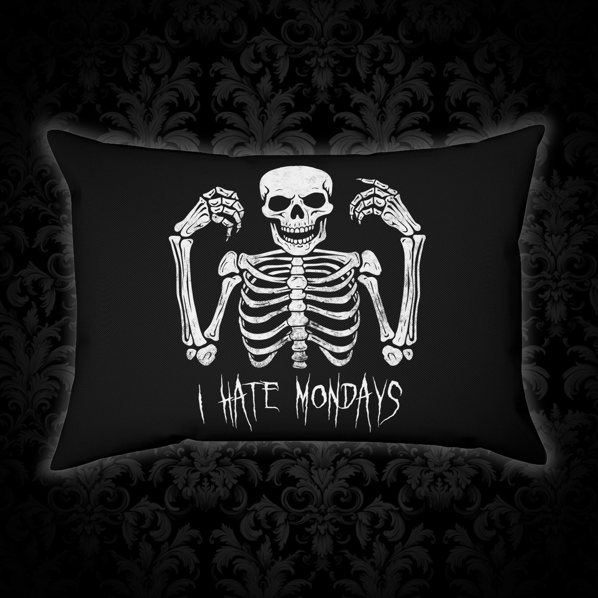 Cushions Skelly Hates Mondays - Frogos Design