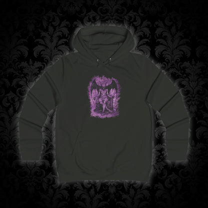 Girlie Hoodie Devil on his Throne in Purple