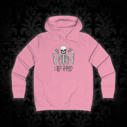 Girlie Hoodie Skelly hates Mondays - Frogos Design