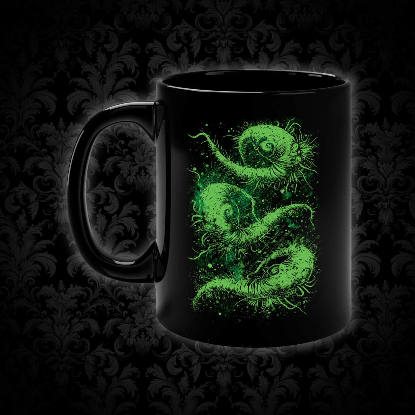 Mug Cosmic Worms - Green - Frogos Design