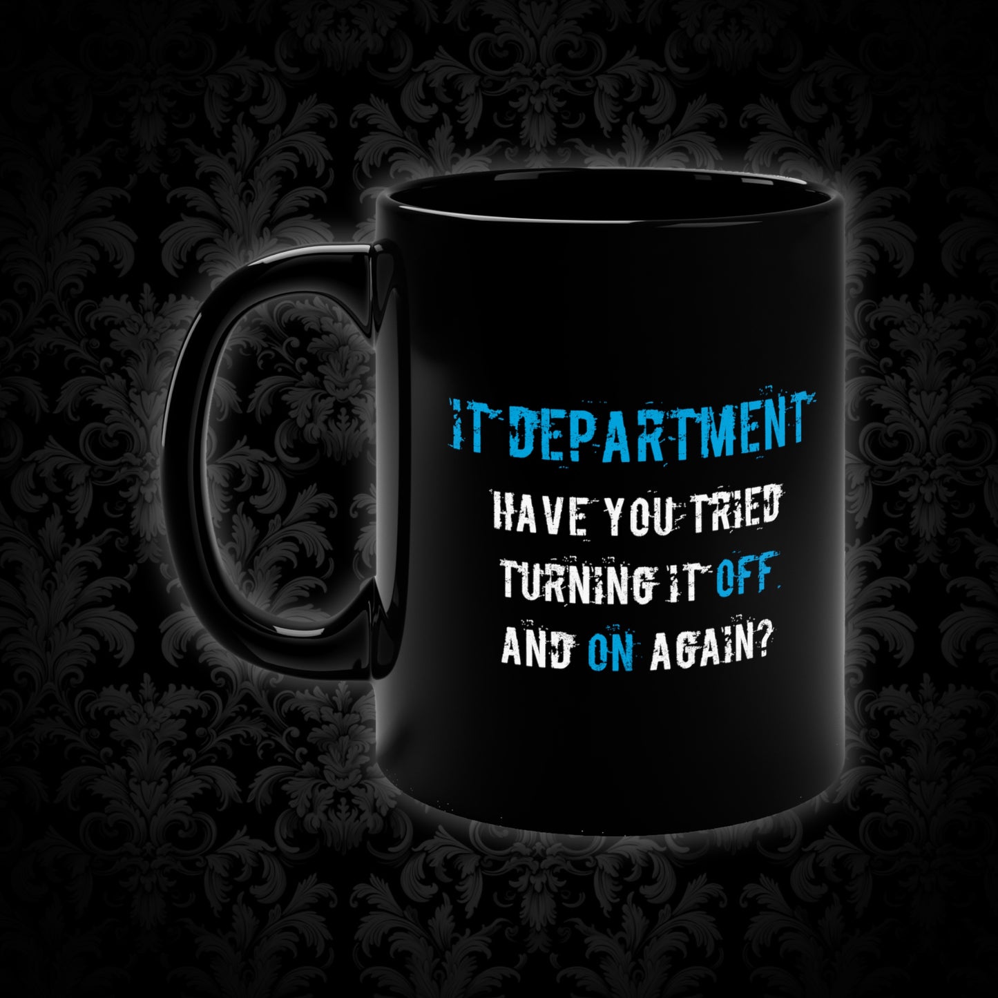 Mug IT Support in Blue - Frogos Design