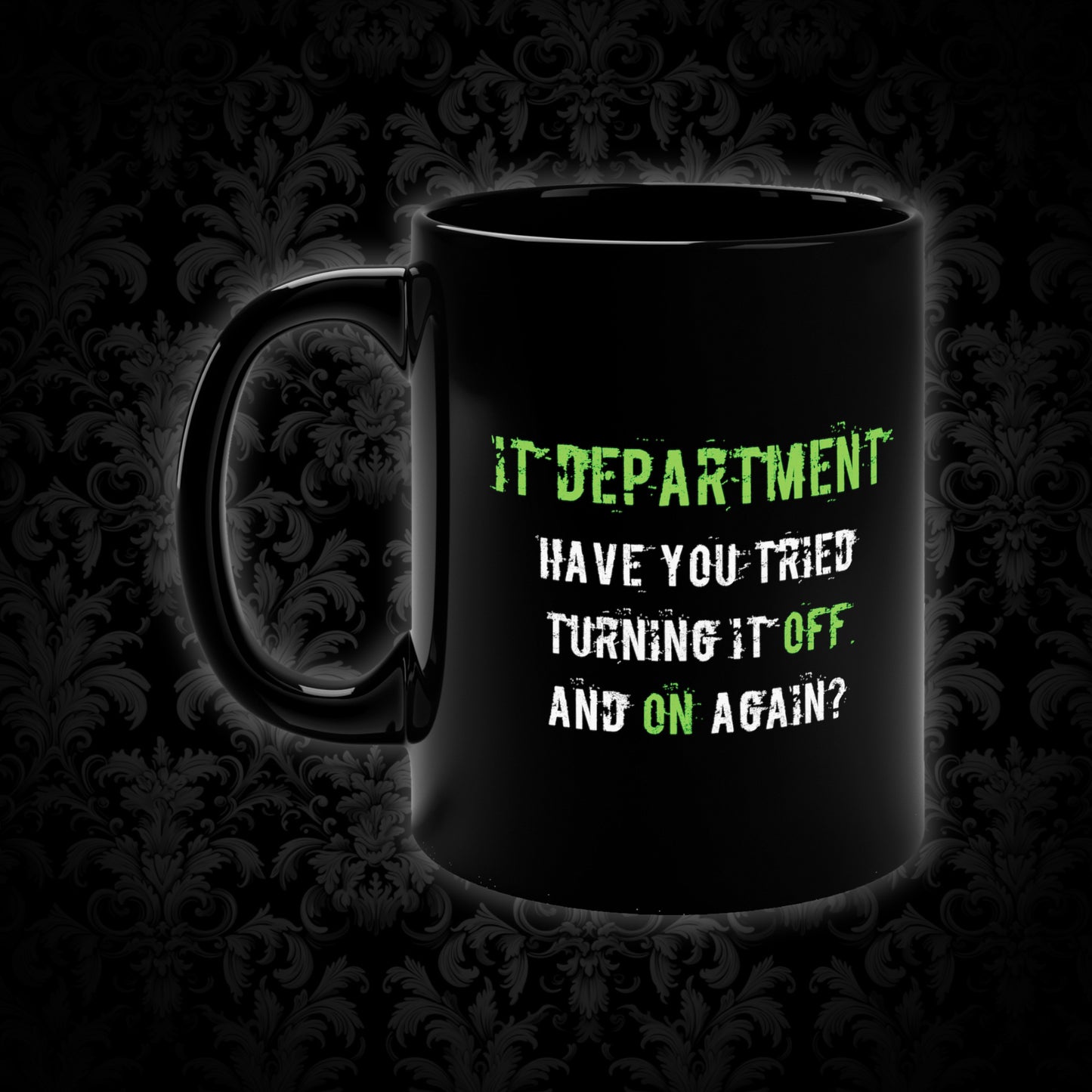 Mug IT Support in Green - Frogos Design