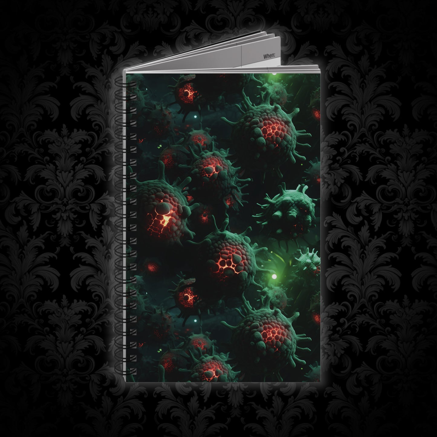 Spiral Notebook Bacterial Disease - Frogos Design