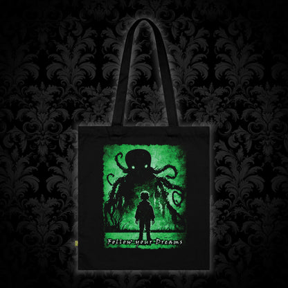 Tote Bag Follow your Dreams in Green - Frogos Design