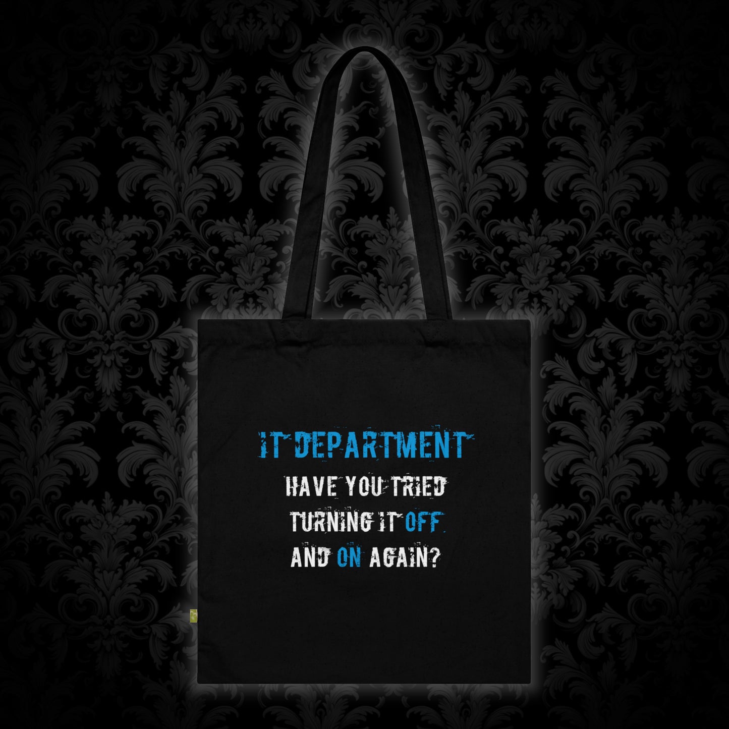 Tote Bag IT Support Blue - Frogos Design