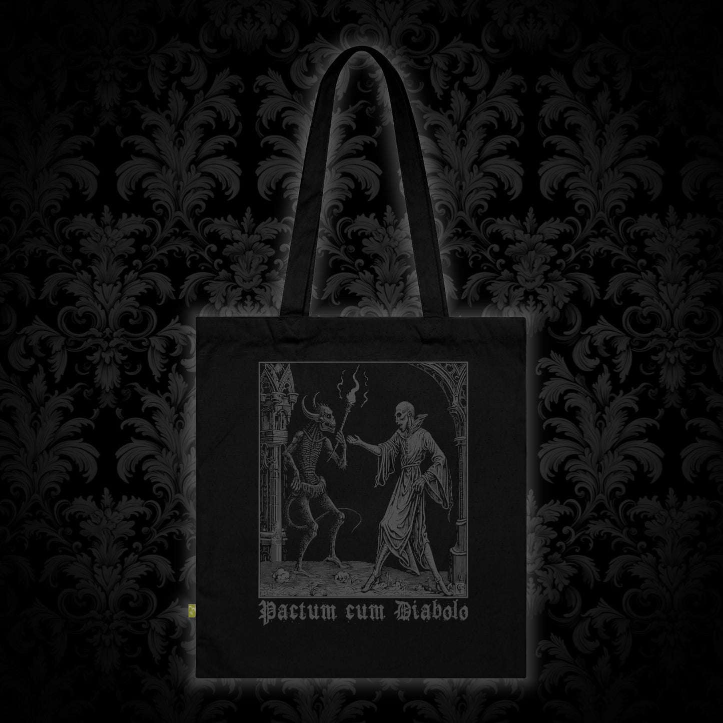 Tote Bag Pactum cum Diabolo in Grey
