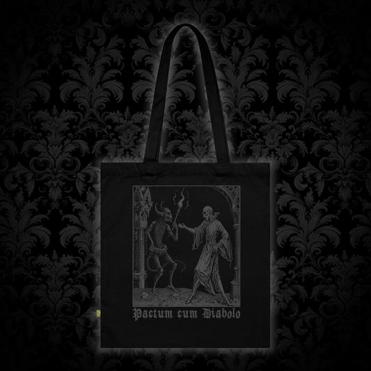 Tote Bag Pactum cum Diabolo in Grey