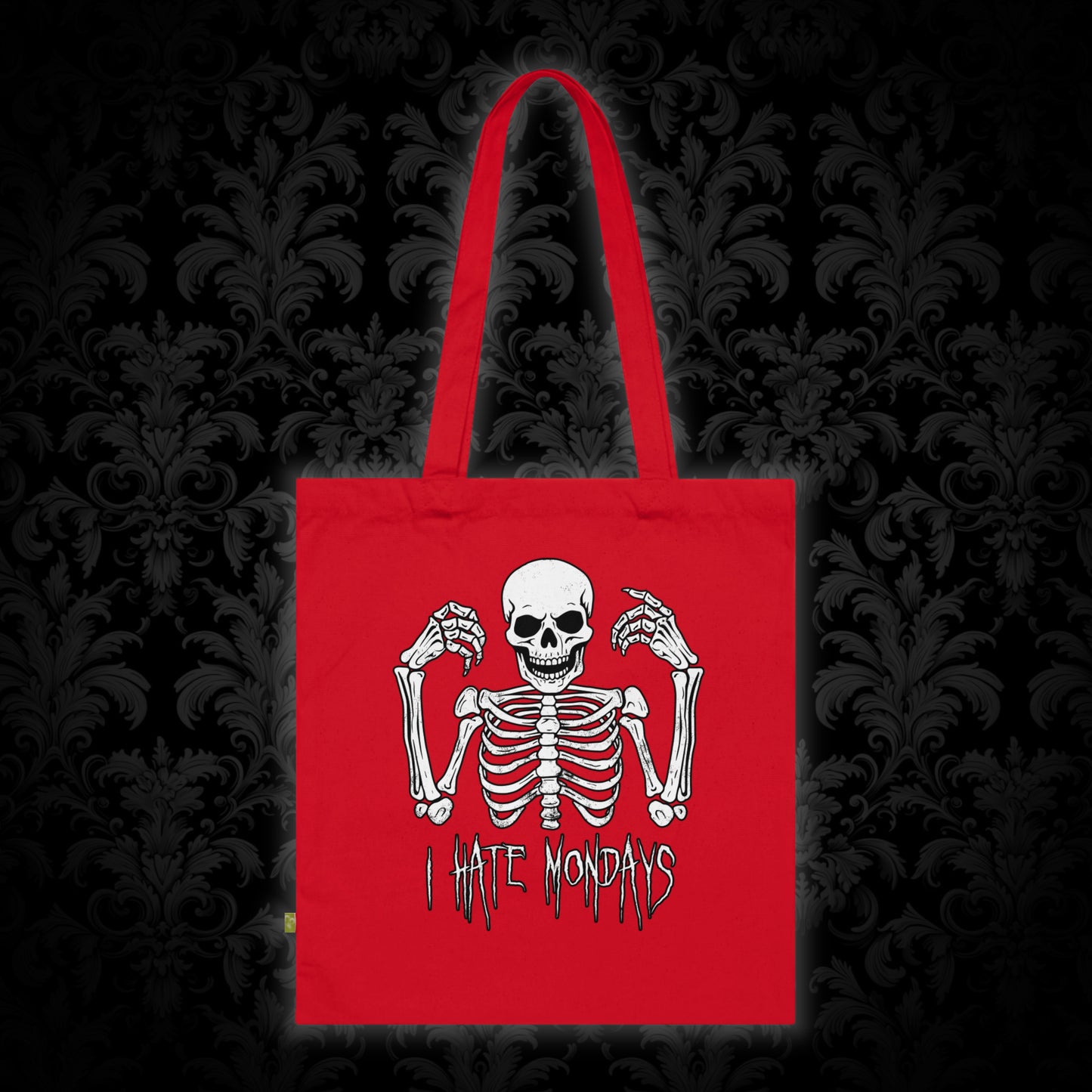 Tote Bag Skelly hates Mondays - Frogos Design