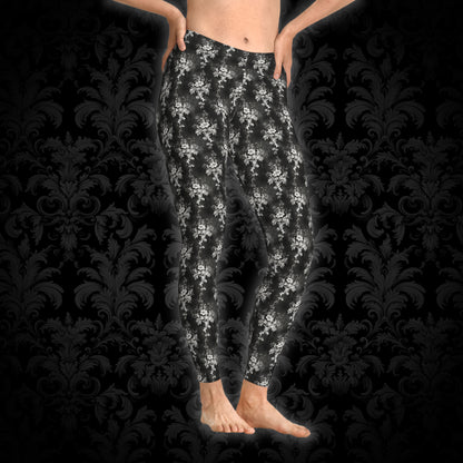 Women`s Leggings Grey Boudoire - Frogos Design