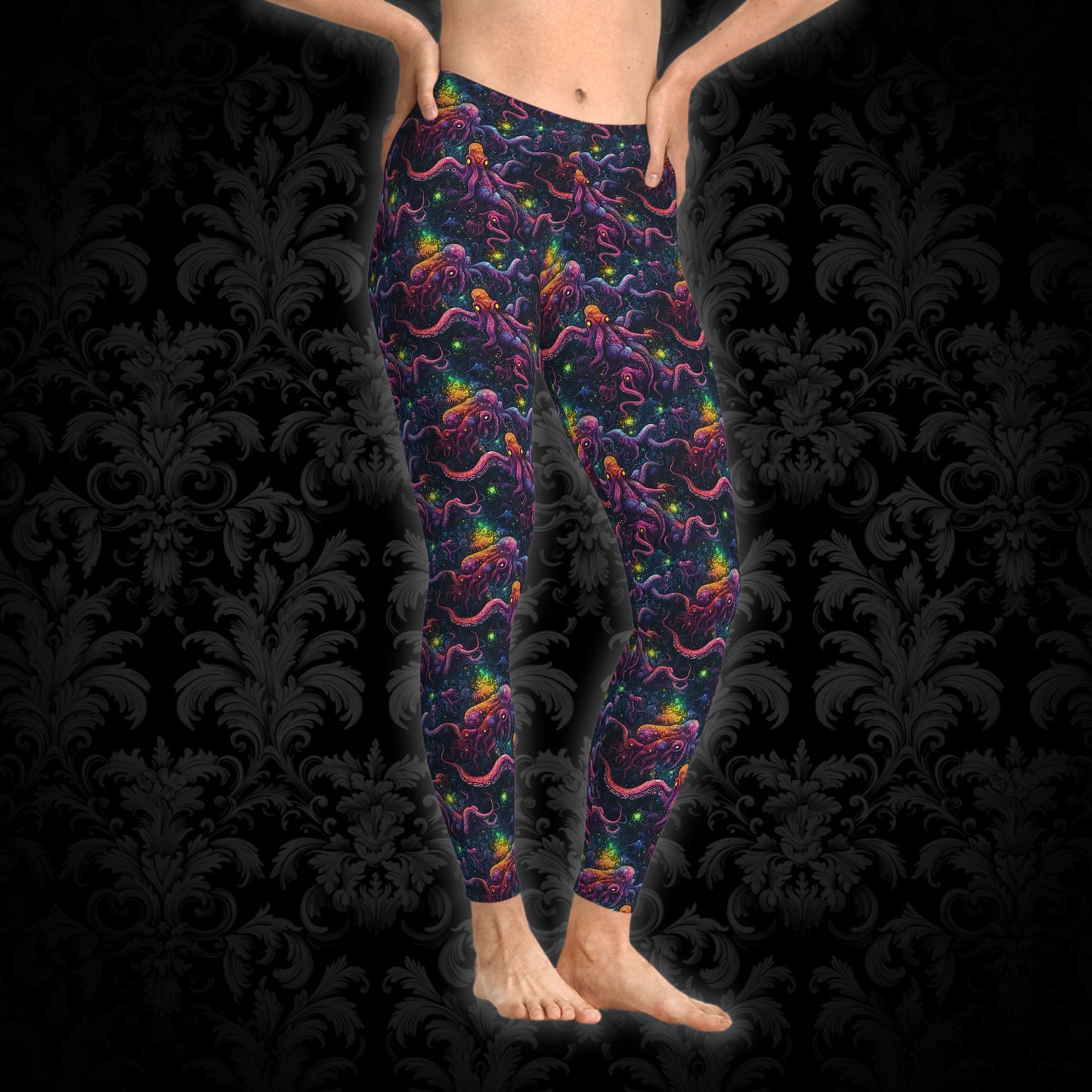 Women`s leggings Cosmic horror - Frogos Design