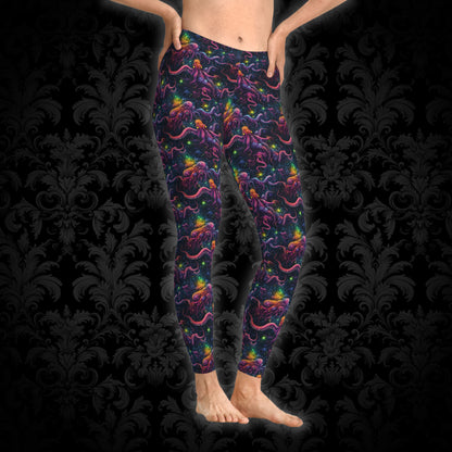 Women`s leggings Cosmic horror - Frogos Design