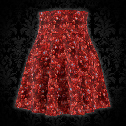 Women's Skater Skirt Blood Cells - Frogos Design