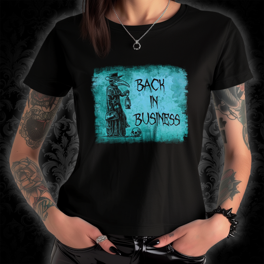 Women's T-shirt Back in Business in Blue