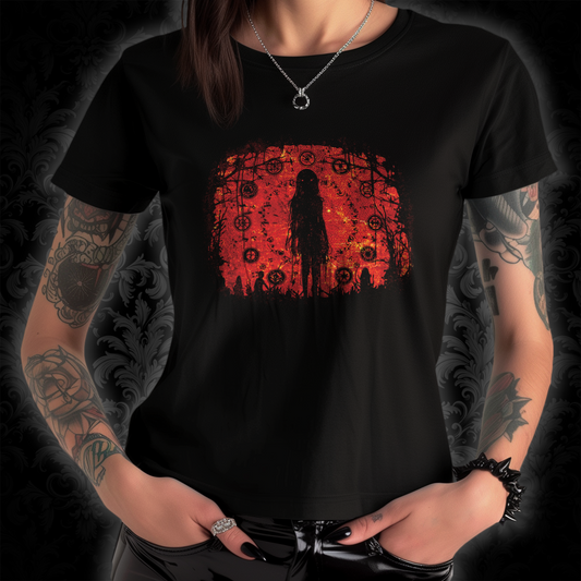 Women's T-shirt Evil is Here in Red